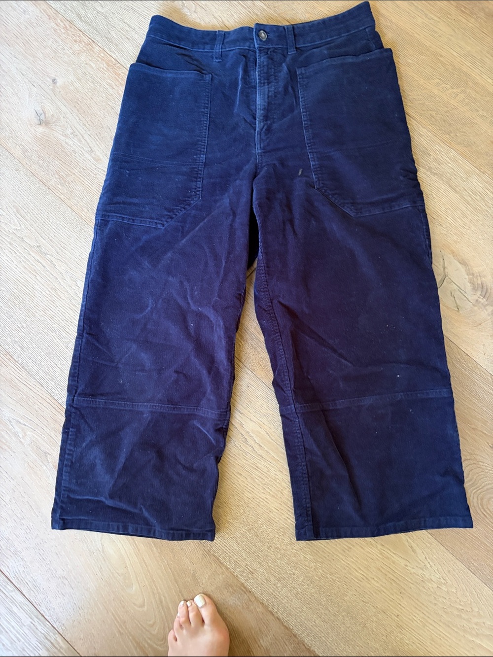 Women’s Navy Corduroy Gardener Pants
